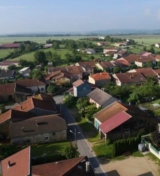 Rue de l'église vue du clocher